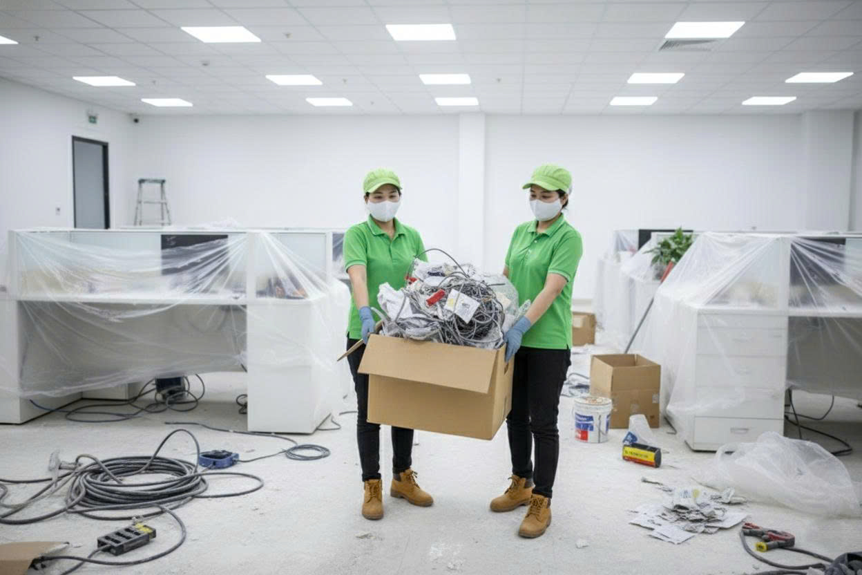 Vệ sinh sau xây dựng tại Hải Phòng