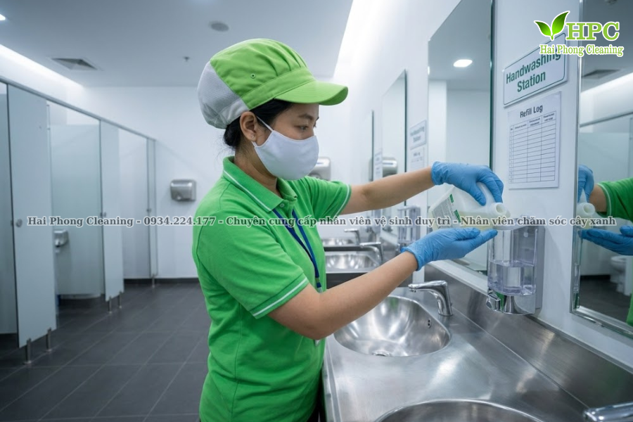Tạp vụ vệ sinh công nghiệp chuyên nghiệp Quảng Ninh