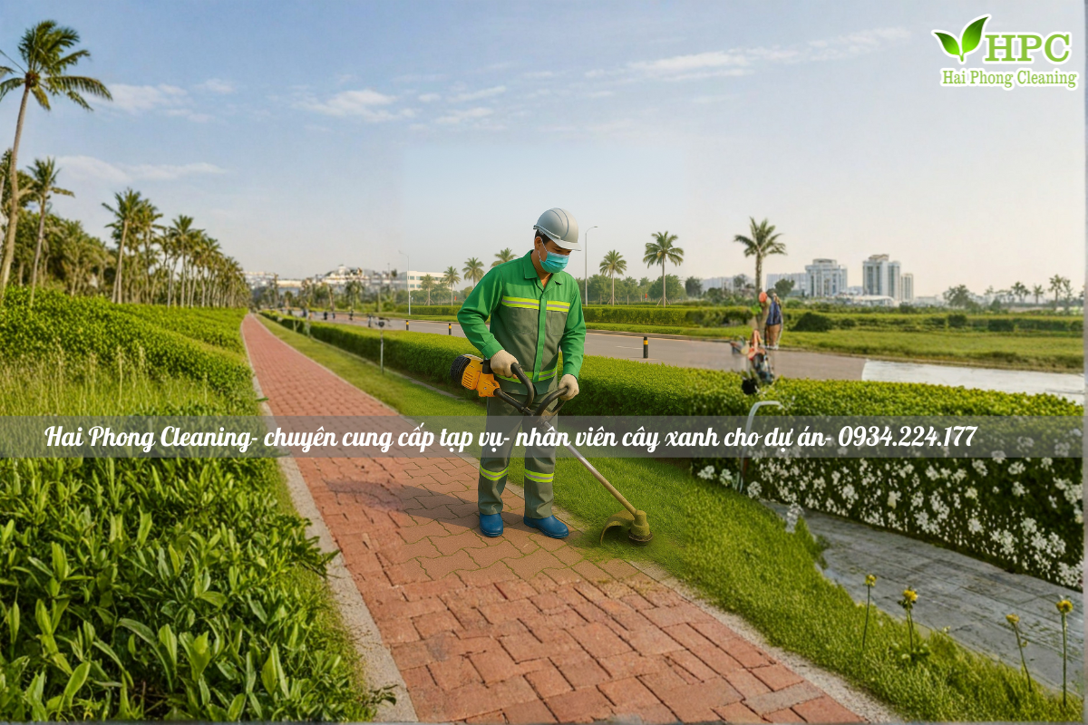 Chăm sóc cây xanh cho nhà máy tại Hải Phòng