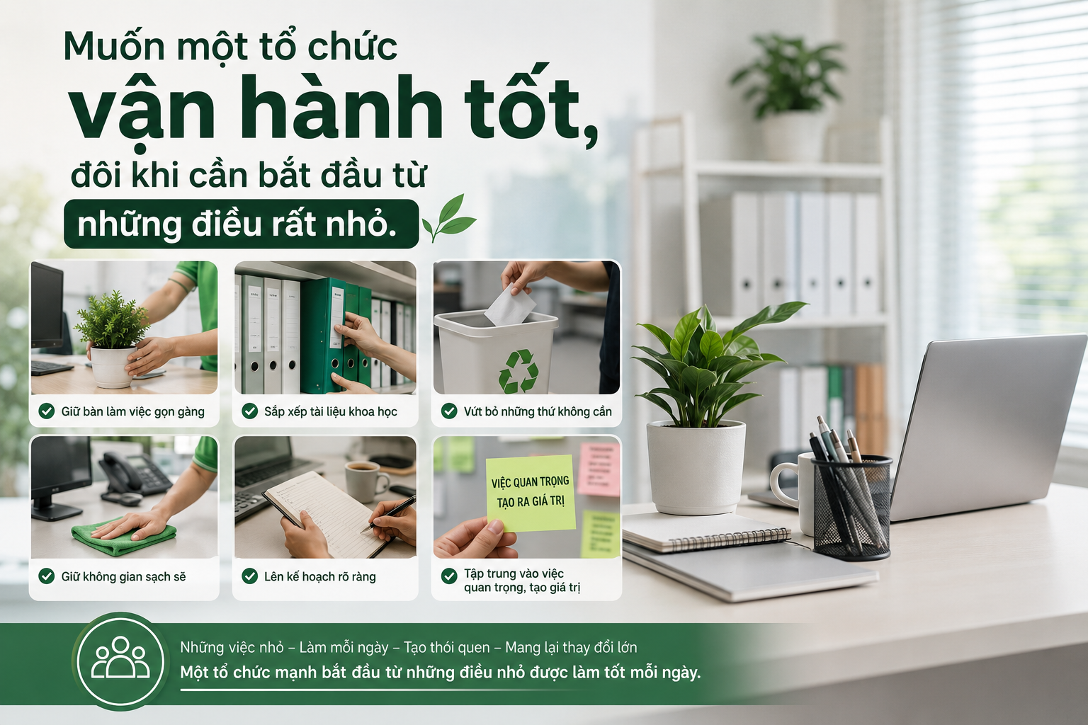 Một doanh nghiệp thành công luôn bắt đầu từ nhứng điều nhỏ nhất