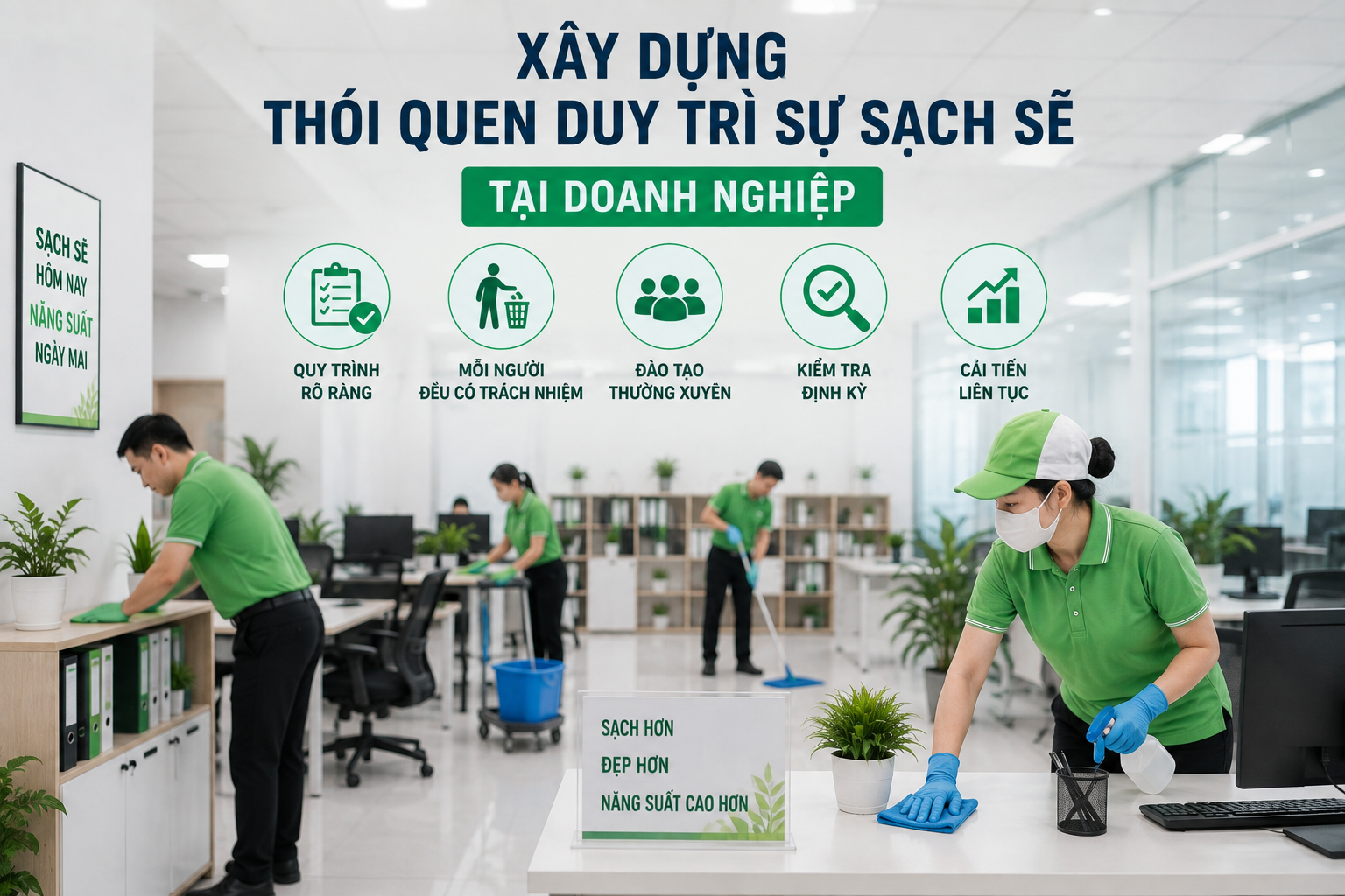 Xây dựng thói quen duy trì sự sạch sẽ