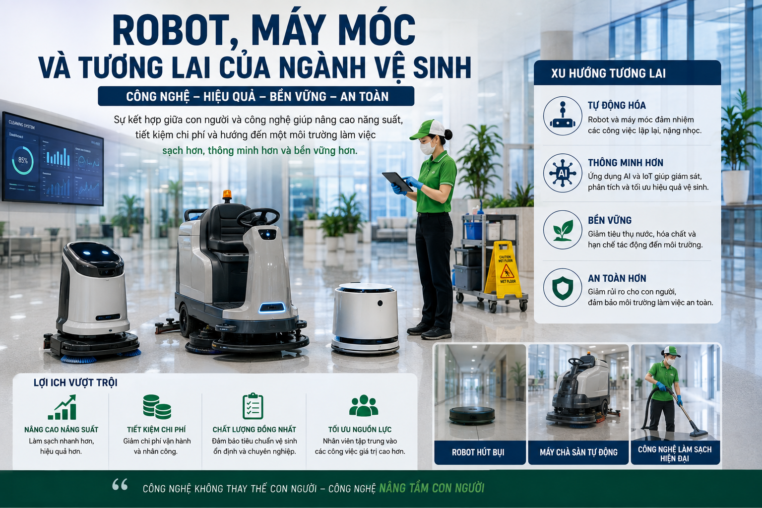 Tương lai ngành vệ sinh công nghiệp